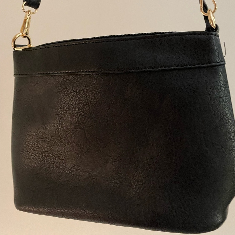 Black Leather Purse new